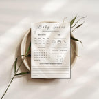 Gender Reveal Predictions and Advice Card