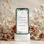 Greenery Bat Mitzvah Invitation