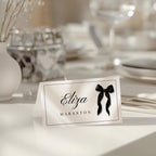 Black Bow Place Cards