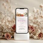 Elegant Champagne Brunch Birthday Invitation