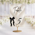 Black Bow Table Numbers 1-6