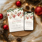 Ornament Christmas Dinner Party Invitation