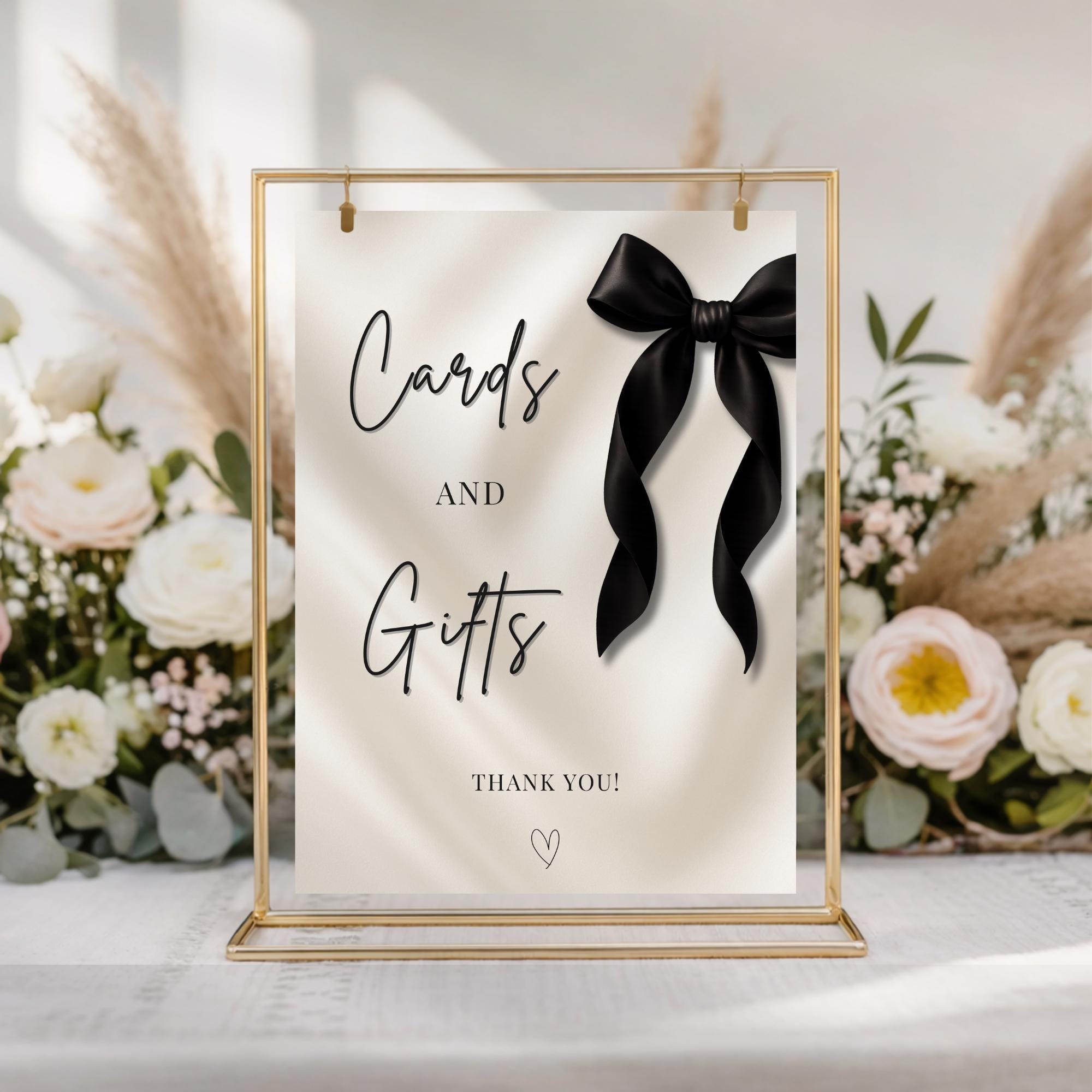 Black Bow Cards & Gifts Sign