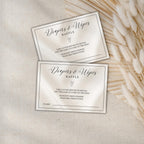 Elegant Gender Reveal Diaper Raffle Card