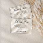 Elegant Gender Reveal Thank You Card