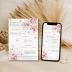 Watercolor Wildflower Birthday Brunch Invitation