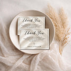Elegant Gender Reveal Thank You Card