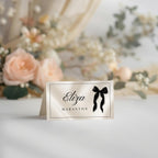Black Bow Place Cards