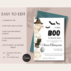 Halloween Baby Shower Invitation Little Boo