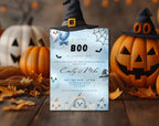 A Little Boo Baby Shower Invitation Blue