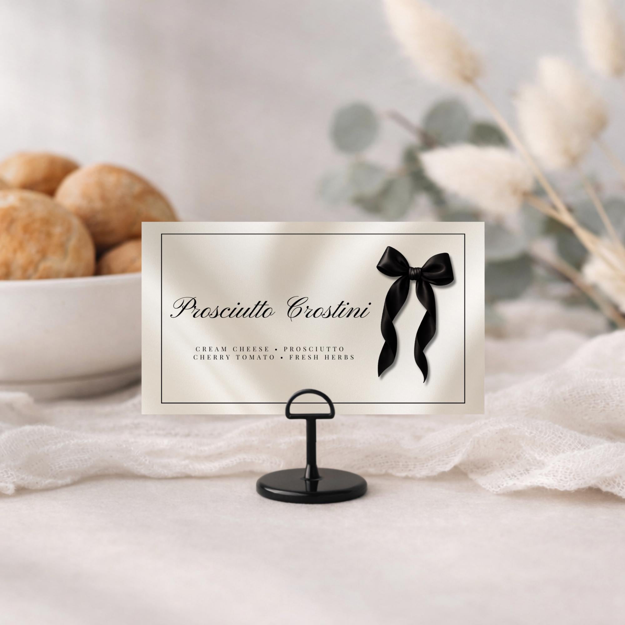 Black Bow Food Labels
