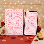 Handdrawn Galentine's Girls Night Invitation