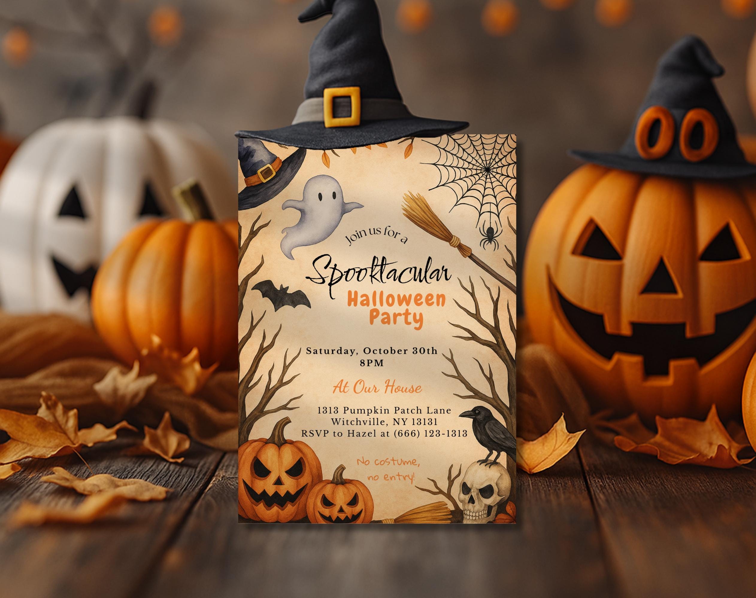 Spooktacular Halloween Party Invitation