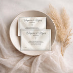 Elegant Gender Reveal Diaper Raffle Card