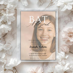 Bat Mitzvah Photo Invitation