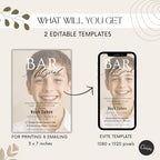 Bar Mitzvah Photo Invitation