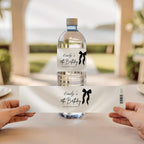 Black Bow Water Bottle Labels