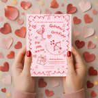 Handdrawn Galentine's Girls Night Invitation