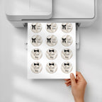 Elegant Gender Reveal Voting Stickers