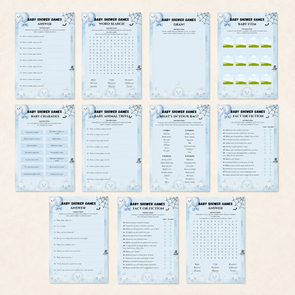 19 Little Boo Baby Shower Games With Answers